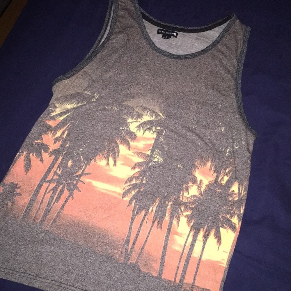 Ocean current graphic Tank Top